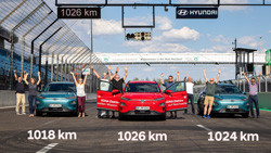 Le Hyundai Kona electric parcourt plus de 1 000 km en une seule charge