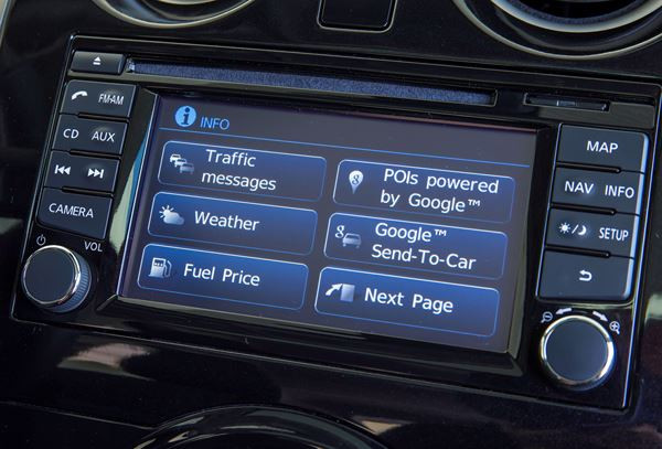 Le système de navigation NissanConnect 2.0 intègre la fonction Google Send to Car