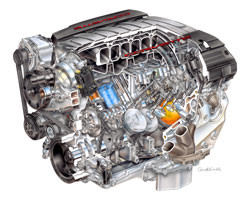 Un nouveau moteur V8 de 450 ch avec 610 Nm de couple pour la Chevrolet Corvette