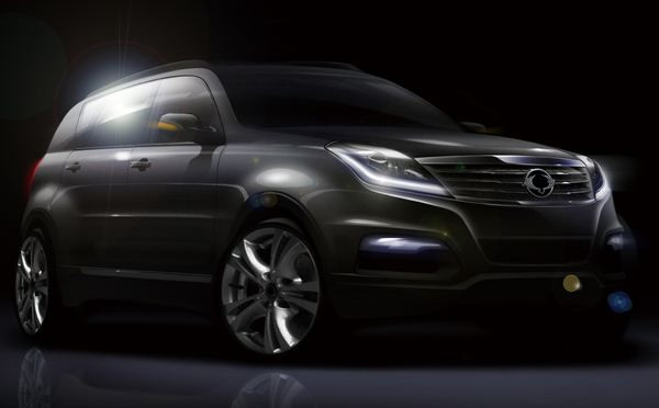 Ssangyong présente une version restylée du Rexton au salon de Busan en Corée