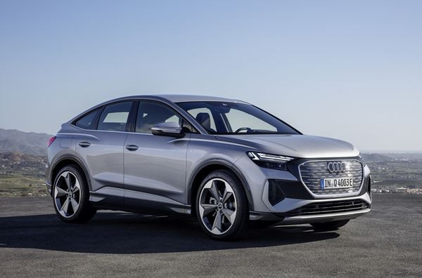 L'Audi Q4 Sportback e-tron électrique affiche jusqu'à 520 km d'autonomie