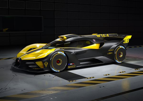 L'hypersportive Bolide Bugatti affiche un rapport poids/puissance de 0,9 kg/ch