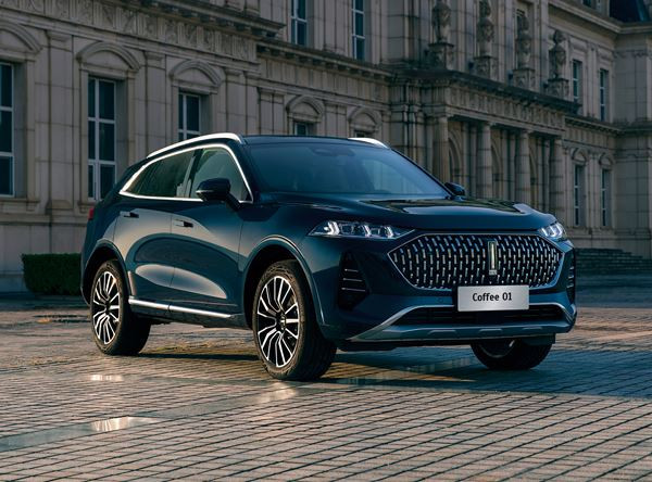 Le SUV hybride rechargeable Wey Coffee 01 affiche une autonomie électrique de 150 km