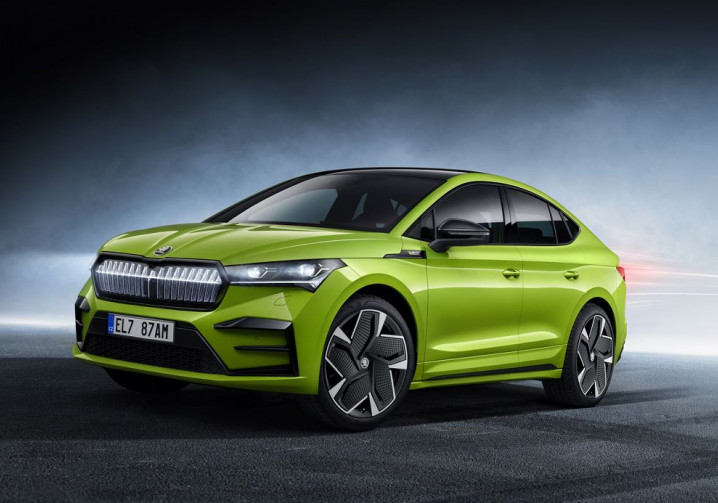 La Skoda Enyaq Coupé iV RS électrique développe 300 ch et 460 Nm de couple