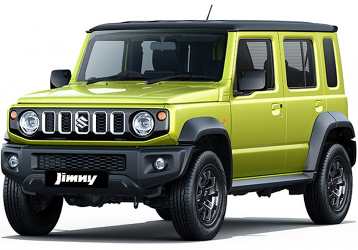 Le Suzuki Jimny 5 portes est long de 3,985 mètres