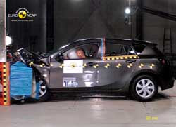 La nouvelle Mazda 3 obtient 5 étoiles au crash test Euro NCAP
