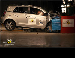 La Toyota Urban Cruiser n'obtient que trois étoiles au crash test Euro NCAP