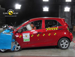 La Kia Picanto obtient 4 étoiles à l’Euro NCAP