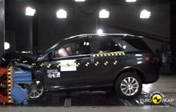 La Classe M de Mercedes obtient cinq étoiles à l'Euro NCAP