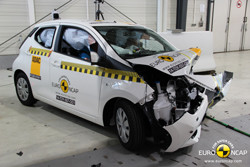 La Toyota Aygo obtient quatre étoiles aux crash-tests Euro NCAP