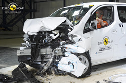 Le Nissan e-NV200 Evalia n'obtient que trois étoiles aux crash-tests Euro NCAP