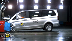 La Mercedes Classe V obtient cinq étoiles aux crash-tests Euro NCAP