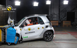La smart fortwo obtient quatre étoiles aux crash-tests Euro NCAP