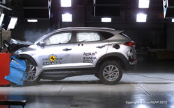 Le Hyundai Tucson obtient cinq étoiles aux crash-tests Euro NCAP