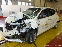 La Lancia Ypsilon n'obtient que deux étoiles aux crash-tests Euro NCAP 2015