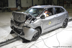 La Suzuki Baleno obtient trois étoiles aux crash-tests Euro NCAP