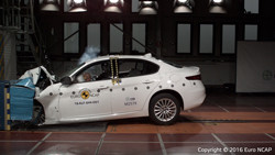 L’Alfa Romeo Giulia obtient cinq étoiles aux crash-tests Euro NCAP