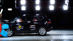 Le Seat Ateca obtient cinq étoiles aux crash-tests Euro NCAP