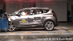 Le Renault Scenic obtient cinq étoiles aux crash-tests Euro NCAP