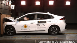 La Hyundai Ioniq obtient cinq étoiles aux crash-tests Euro NCAP