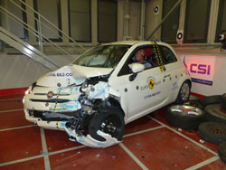 La Fiat 500 obtient trois étoiles aux crash-tests Euro NCAP