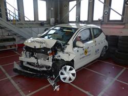 La Toyota Aygo obtient trois étoiles aux crash-tests Euro NCAP