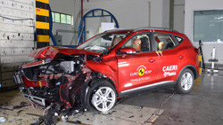 Le MG ZS EV électrique obtient cinq étoiles aux crash-tests Euro NCAP