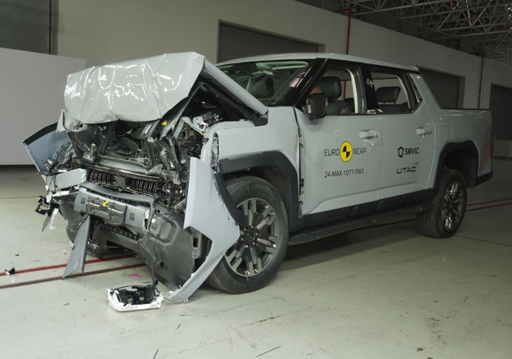 Le pick-up électrique MG P9 EV crédité de cinq étoiles aux crash-tests Euro NCAP 2025