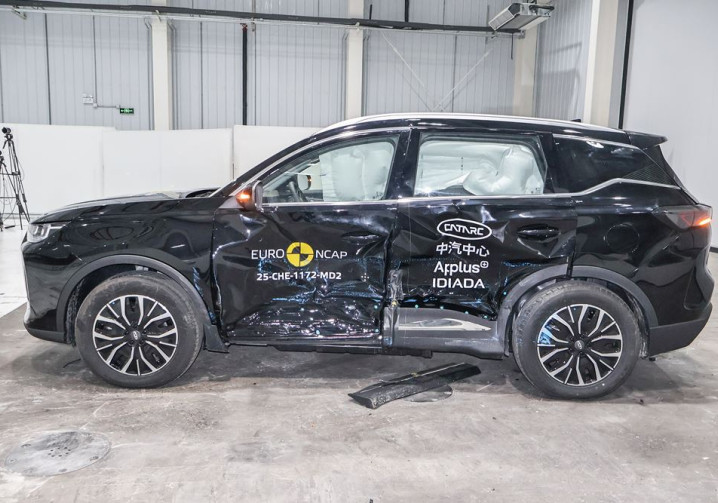 Le SUV Chery Tiggo 8 obtient quatre étoiles sur cinq possibles aux crash-tests Euro NCAP 2025