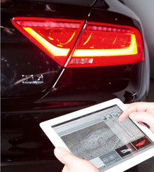 Audi développe des feux de gabarit arrière intelligents