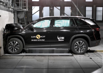 Le SUV de taille intermédiaire Skoda Kodiaq obtient cinq étoiles aux crash-tests Euro NCAP 2024