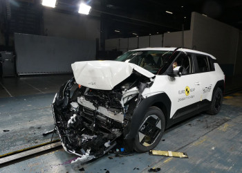 Le SUV électrique de taille compacte Kia EV3 obtient quatre étoiles sur cinq possibles aux crash-tests Euro NCAP 2025