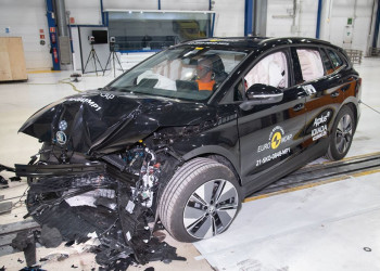 Le SUV électrique de taille intermédiaire Skoda Enyaq obtient cinq étoiles aux crash-tests Euro NCAP 2025