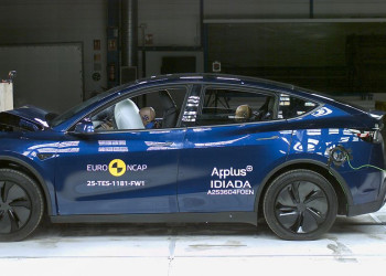 Le SUV électrique de taille intermédiaire Tesla Model Y obtient cinq étoiles aux crash-tests Euro NCAP 2025